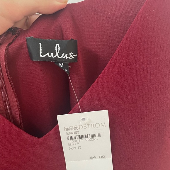 NWT Lulus Infinite Glory Wine Red Maxi Dress sz Medium - Picture 4 of 6